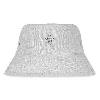 Nerv mich nicht - Stanley/Stella recycelter Bucket Hat - Grau meliert - Vorne