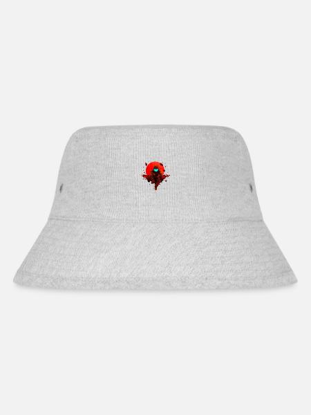 Marsianer - Stanley/Stella recycelter Bucket Hat - Grau meliert