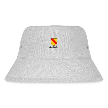 Das Großherzogtum Baden - Stanley/Stella recycelter Bucket Hat - Grau meliert - Vorne