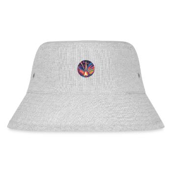 Cosmic Cascade - Stanley/Stella recycelter Bucket Hat - Grau meliert - Vorne