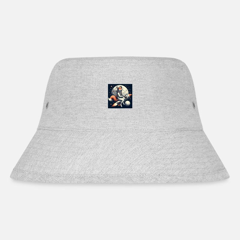 Rocket Fox - Stanley/Stella Recycled Bucket Hat - heather grey