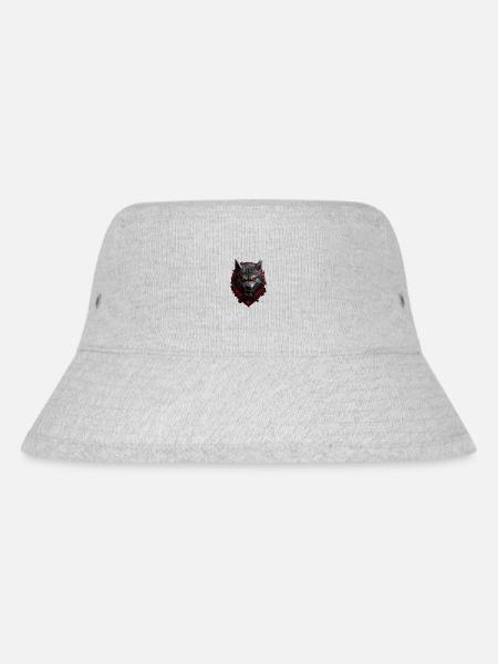 Teufels Wolf - Stanley/Stella recycelter Bucket Hat - Grau meliert
