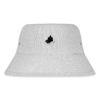 piratenschiff - Stanley/Stella recycelter Bucket Hat - Grau meliert - Vorne