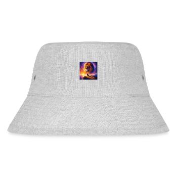 Mighty Lion of Judah 2 - Stanley/Stella recycelter Bucket Hat - Grau meliert - Vorne