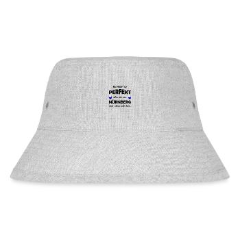 Die Nürnberger in Franken - Stanley/Stella recycelter Bucket Hat - Grau meliert - Vorne