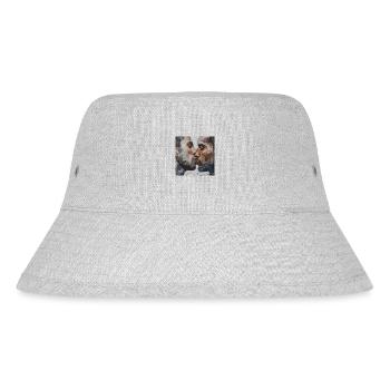 Kiss - Stanley/Stella Recycled Bucket Hat - heather grey - Front