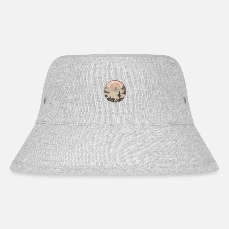 Style japonais ZEN - Bob recyclé Stanley/Stella - gris chiné