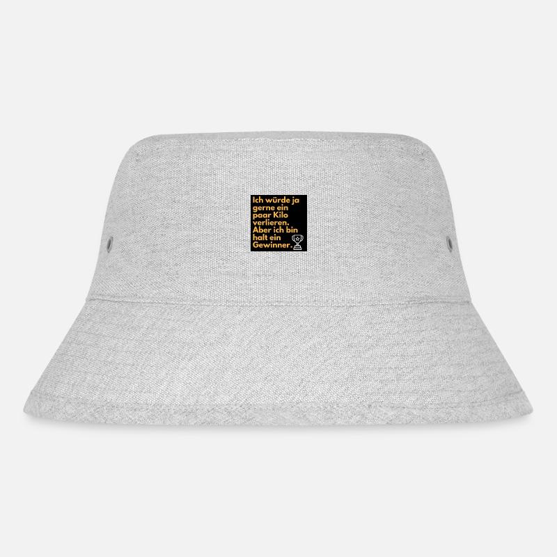 Ich bin ein Gewinner - Stanley/Stella recycelter Bucket Hat - Grau meliert