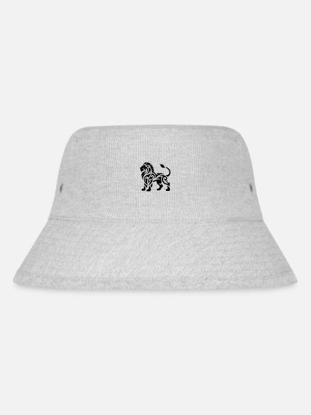 Élégant lion de tatouage tribal avec crinière sauvage - Bob recyclé Stanley/Stella - gris chiné