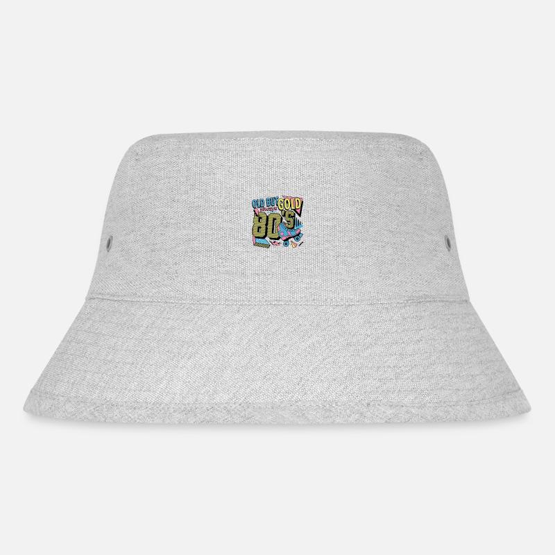 Old but always Gold the 80s - Stanley/Stella recycelter Bucket Hat - Grau meliert
