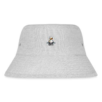 Gummiente / Badeente / Wasser / Badewanne - Stanley/Stella recycelter Bucket Hat - Grau meliert - Vorne