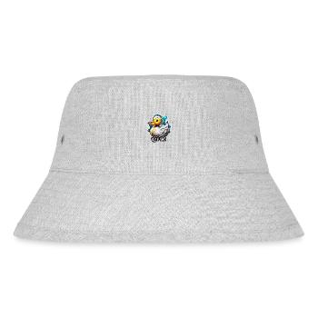 Gummiente / Badeente / Wasser / Badewanne - Stanley/Stella recycelter Bucket Hat - Grau meliert - Vorne