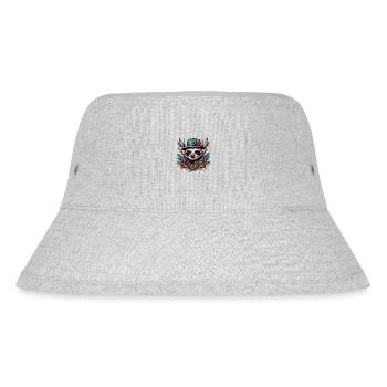 Tattoo / Animal / Art / Cool / Comic / Sloth - Stanley/Stella Recycled Bucket Hat - heather grey - Front