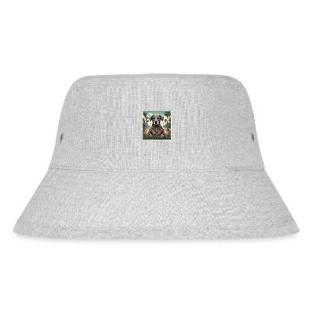 Tattoo / Animal / Art / Cool / Comic / Dog - Stanley/Stella Recycled Bucket Hat - heather grey - Front