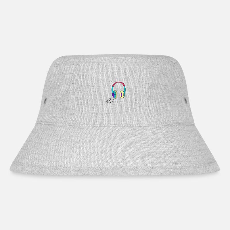 Kopfhörer - Stanley/Stella recycelter Bucket Hat - Grau meliert
