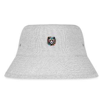 Tattoo / Tier / Kunst / cool / Comic / Panda - Stanley/Stella recycelter Bucket Hat - Grau meliert - Vorne