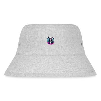 Tattoo / Animal / Art / Cool / Comic / Panda - Stanley/Stella Recycled Bucket Hat - heather grey - Front