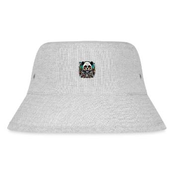 Tattoo / Animal / Art / Cool / Comic / Panda - Stanley/Stella Recycled Bucket Hat - heather grey - Front