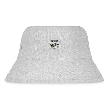 awesome emotional well-being healing energy - Stanley/Stella Recycled Bucket Hat - heather grey - Front