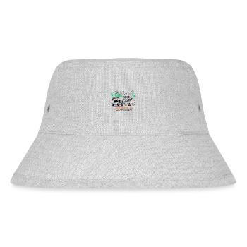 Zuahuse ist da, wo Wir Parken - Stanley/Stella recycelter Bucket Hat - Grau meliert - Vorne