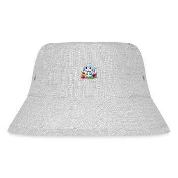 Blue Bunny - Stanley/Stella Recycled Bucket Hat - heather grey - Front