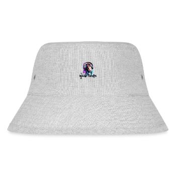 Kopfhörer / Audio / Musik / Klang / cool - Stanley/Stella recycelter Bucket Hat - Grau meliert - Vorne