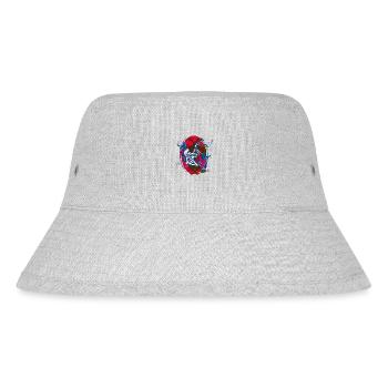 Indianer - Stanley/Stella recycelter Bucket Hat - Grau meliert - Vorne