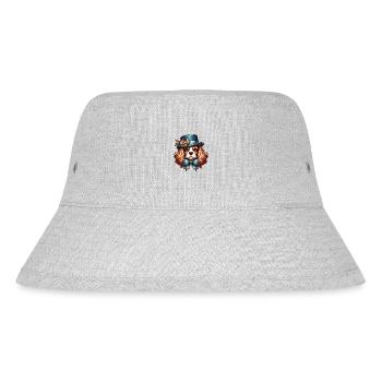 Cavalier King Charles Hund - Hut - Stanley/Stella recycelter Bucket Hat - Grau meliert - Vorne