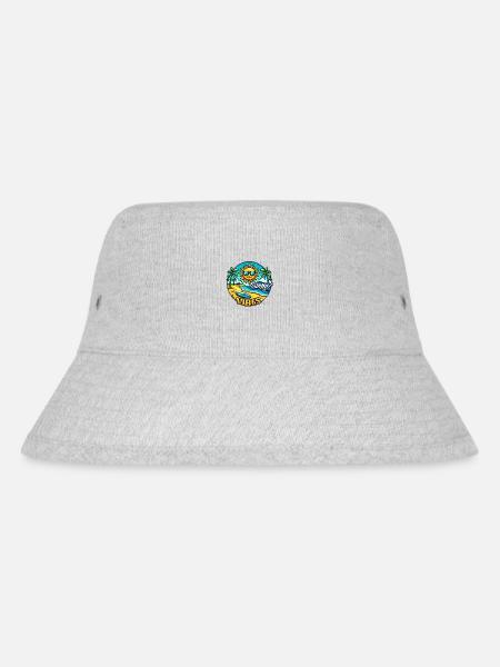 Tropical Summer Vibes - Stanley/Stella Recycled Bucket Hat - heather grey