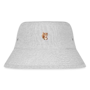 Verspieltes Eichhörnchen Motiv Für Dich - Stanley/Stella recycelter Bucket Hat - Grau meliert - Vorne