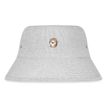 Süßes Lächelndes Igel Motiv - Stanley/Stella recycelter Bucket Hat - Grau meliert - Vorne