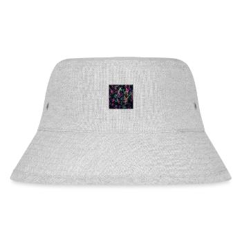 Violette Pflanzenstoffe - Stanley/Stella recycelter Bucket Hat - Grau meliert - Vorne