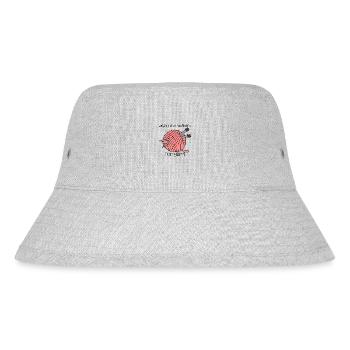 drôle de fil citation tricot crochet - Bob recyclé Stanley/Stella - gris chiné - Devant