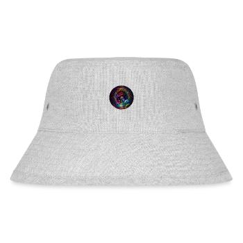 Magischer Pilzwald - Neon Abstrakte Kunst - Stanley/Stella recycelter Bucket Hat - Grau meliert - Vorne