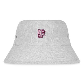 Motorrad Motocross Bike Racing Motorsport - Stanley/Stella recycelter Bucket Hat - Grau meliert - Vorne