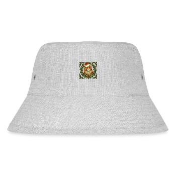 Ginger Cat Christmas - Stanley/Stella Recycled Bucket Hat - heather grey - Front