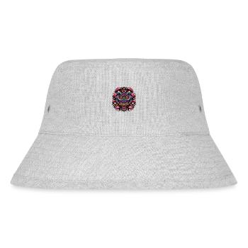 Psychedelic Owl - Stanley/Stella Recycled Bucket Hat - heather grey - Front