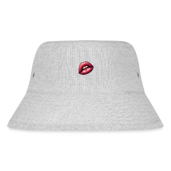 Red Lips - Intense Sensuality - Stanley/Stella Recycled Bucket Hat - heather grey - Front