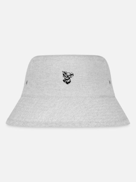 Lustiger australischer Kinder Koala am Baum - Stanley/Stella recycelter Bucket Hat - Grau meliert