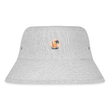 Tropical enjoyment - Stanley/Stella Recycled Bucket Hat - heather grey - Front