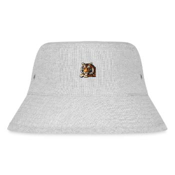 Big Cat Tiger: Meister des Dschungels! - Stanley/Stella recycelter Bucket Hat - Grau meliert - Vorne