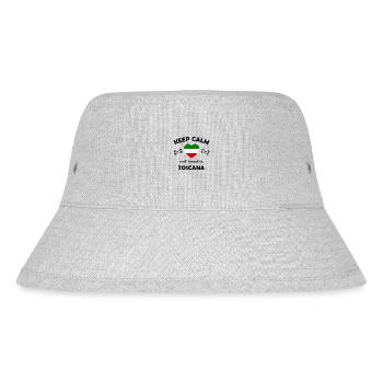 Reise zur Toskana Italien - Stanley/Stella recycelter Bucket Hat - Grau meliert - Vorne