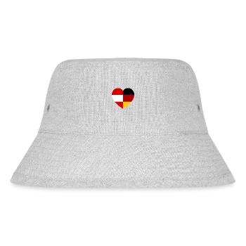 Austria Deutsches Herz - Stanley/Stella Recycled Bucket Hat - heather grey - Front