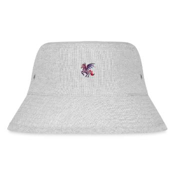 Demon Horse - Naughty and Cute - Stanley/Stella Recycled Bucket Hat - heather grey - Front