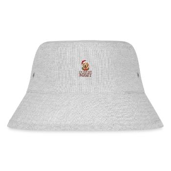 Golden Retriever Weihnachten Süß - Stanley/Stella recycelter Bucket Hat - Grau meliert - Vorne