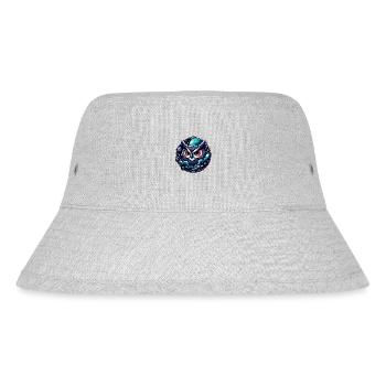 Himmlische Eule - Stanley/Stella recycelter Bucket Hat - Grau meliert - Vorne