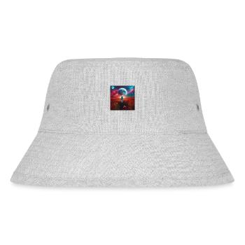 Walking astronaut - Stanley/Stella recycelter Bucket Hat - Grau meliert - Vorne