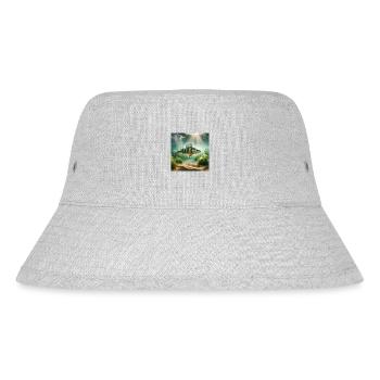 Fish, perch - Stanley/Stella Recycled Bucket Hat - heather grey - Front