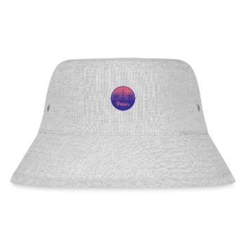 Paris City of Love – Eiffel Tower Design - Stanley/Stella Recycled Bucket Hat - heather grey - Front