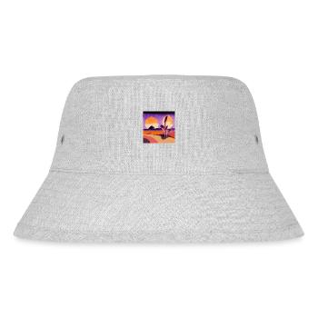 Ein Lebenszeichen - Stanley/Stella recycelter Bucket Hat - Grau meliert - Vorne